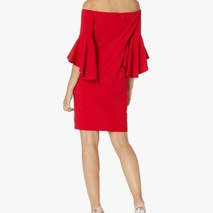 Calvin Klein Special Occassion party dress in red.